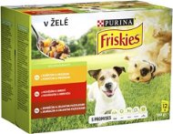Friskies Adult with Chicken, Beef and Lamb in Jelly 12 x 100g - Dog Food Pouch