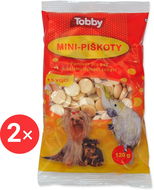 Tobby Piškoty mini 2 × 120 g - Psí piškoty