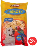 Tobby Piškoty 3 × 250 g - Psí piškoty