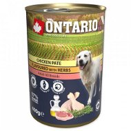 Ontario Konzerva kuracie paté s bylinkami 400 g - Konzerva pre psov