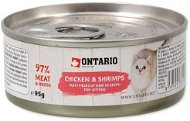 ONTARIO canned Junior Chicken Pieces+Shrimp 95g - Canned Food for Cats