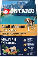 Ontario Adult Medium Fish & Rice 2,25 kg - Granuly pre psov
