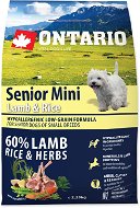 Ontario Senior Mini Lamb & Rice 2,25 kg - Granuly pre psov