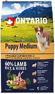 Ontario Puppy Medium Lamb & Rice 6,5kg - Kibble for Puppies