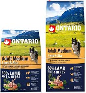 Ontario Adult Medium Lamb & Rice 12 kg + 2,25 kg - Granuly pre psov