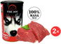 Fine Dog Konzerva hovězí 100 % masa 2 × 1200 g - Konzerva pro psy