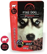 FINE DOG pocket Adult Beef in sauce 22 × 100g - Dog Food Pouch