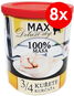 MAX deluxe 3/4 kuřete 800 g, 8 ks - Konzerva pro psy