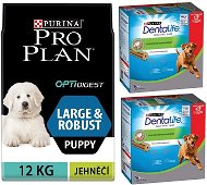 Pro Plan Large Puppy Robust Optidigest jahňacie 12 kg + Dentalife Large Multipack 12 × 106 g - Granule pre šteniatka