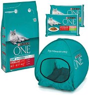 Purina ONE Sterilcat with Beef 3 kg + 2 × Purina ONE Sterilcat Pouches 4 × 85g - Cat Kibble