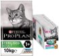 Pro Plan Cat Sterilised treska & pstruh 10 kg + Pro Plan Cat Delicate Morské ryby kapsička 26× 85 g - Granule pre mačky