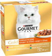 Gourmet Gold Multipack Pieces in Gravy with Vegetables 8 × 85g - Canned Food for Cats