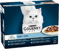 Gourmet Perle Multi-pack Mini Filets in Juice - Fish Duo 12 × 85g - Cat Food Pouch