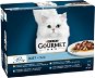 Gourmet Perle multipack, minifiletky v šťave – rybacie Duo, 12 × 85 g - Kapsička pre mačky