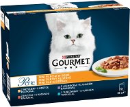 Cat Food Pouch Gourmet Perle Multi-pack Mini Filets in Juice - Mix. Selection 12 × 85g - Kapsička pro kočky
