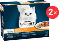 Gourmet Perle multipack  minifiletky ve šťávě – mix. výběr 12 × 85 g 2 ks - Kapsička pro kočky