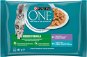 Purina ONE Indoor Cat Minifillets With Tuna and Green Beans, With Veal and Carrot  4 × 85g - Cat Food Pouch
