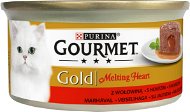 Gourmet Gold Melting Heart - Fine Pâté with Sauce Inside, with Beef 85g - Canned Food for Cats