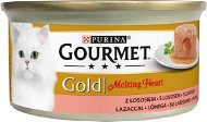 Gourmet Gold Melting Heart - Fine Pâté with Sauce Inside, with Salmon 85g - Canned Food for Cats