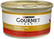 Gourmet gold Savoury Cake s hovädzím a paradajkami 85 g - Konzerva pre mačky
