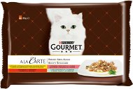 Gourmet A la Carte multipack - kuře, hovězí, pstruh, tmavá treska 4 × 85 g - Kapsička pro kočky