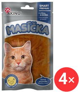 Akinu Kuřecí řezanky pro kočky 4 × 50 g - Sušené maso pro kočky