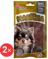 Akinu Králičí pásky pro psy 2 × 75 g - Sušené maso pro psy