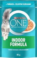 Purina ONE Indoor mini filetky s tuniakom a zelenými fazuľkami v šťave 85 g - Kapsička pre mačky