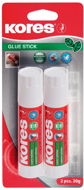 Glue stick KORES Glue Stick 20g, Blister 2 pcs - Tuhé lepidlo