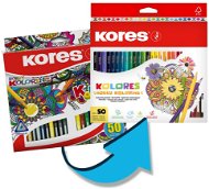 KORES KOLORES Mandalas stresszoldó színezőkhöz 50 szín - Színes ceruza