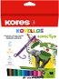 KORES KORELLO Buntstifte für Kinder - breite Spitze - 12 Farben - Filzstifte