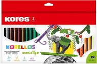KORES KORELLOS Stifte für Kinder - dicke Spitze - 24 Farben - Filzstifte