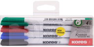 KORES K-MARKER für Whiteboards - dünn - Set mit 4 Farben - Marker