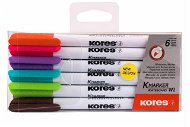 KORES K-MARKER für Whiteboards - dünn - Set mit 6 Farben - Marker