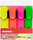 Set in 4 Farben (gelb, rosa, orange, grün)