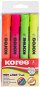 KORES HIGH LINER PLUS Set of 4 Colours (Yellow, Pink, Orange, Green) - Highlighter