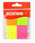 Sticky Notes KORES Multicolour 40 x 50mm, 4 x 50 sheets, Neon Mix - Samolepicí bloček