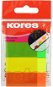 KORES Paper Bookmarks 20 x 50mm, 4 x 50 sheets, Neon Mix - Sticky Notes