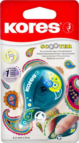 KORES SCOOTER barevný Paisley 8 m x 4,2 mm - Korekční páska - Hlavní obrázek