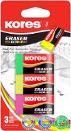 Rubber KORES KE30 40 x 21 x 10mm, Colour Mix Neon - Pack of 3 - Guma