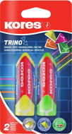 Rubber KORES TRINO Triangular, Colour Mix - Pack 2 pcs - Guma