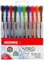 KORES K11 Pen M-1 mm - Set mit 10 Farben - Kugelschreiber