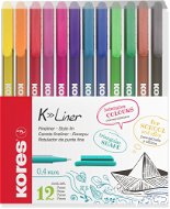 KORES K-Liner 0,4mm - Set of 12 Colours - Fineliner Pens