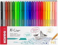 KORES K-Liner 0,4mm - Set of 24 Colours - Fineliner Pens