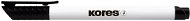 KORES K-MARKER für Whiteboards, dünne Spitze, schwarz - Marker