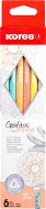 Ceruza KORES Grafitos Style Pastel HB, háromszögletű - 6 db a készletben - Tužka