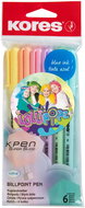 KORES K0 Pen Pastel LOLLIPOPZ, M-1 mm - set of 6 - Ballpoint Pen