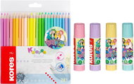 KORES Pastel crayons + glue stick LOLLIPOPZ - Kit