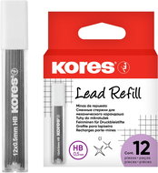 KORES for microtubes 0.5 mm HB - 12 x 12 solids in pack - Graphite Pencil Refill