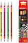 KORES Grafitos Neon, dreieckig HB, mit weißem Gummi - 12er-Pack - Bleistift